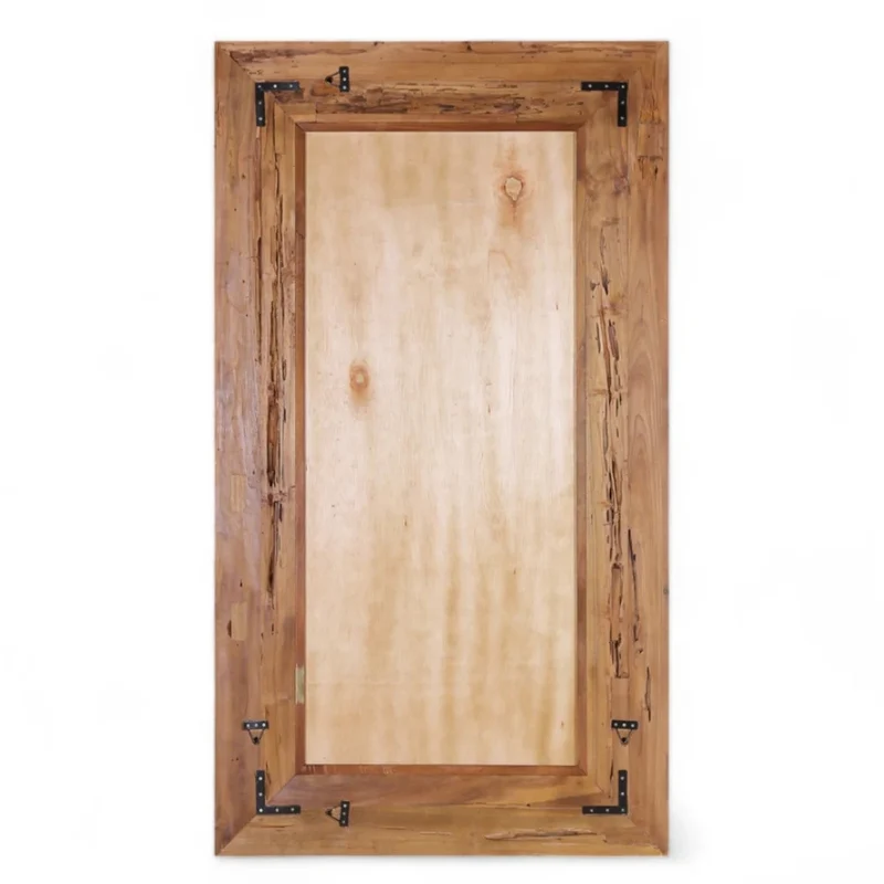 Wandspiegel TEAK 130x70cm recyceltes Teak natural Spiegel