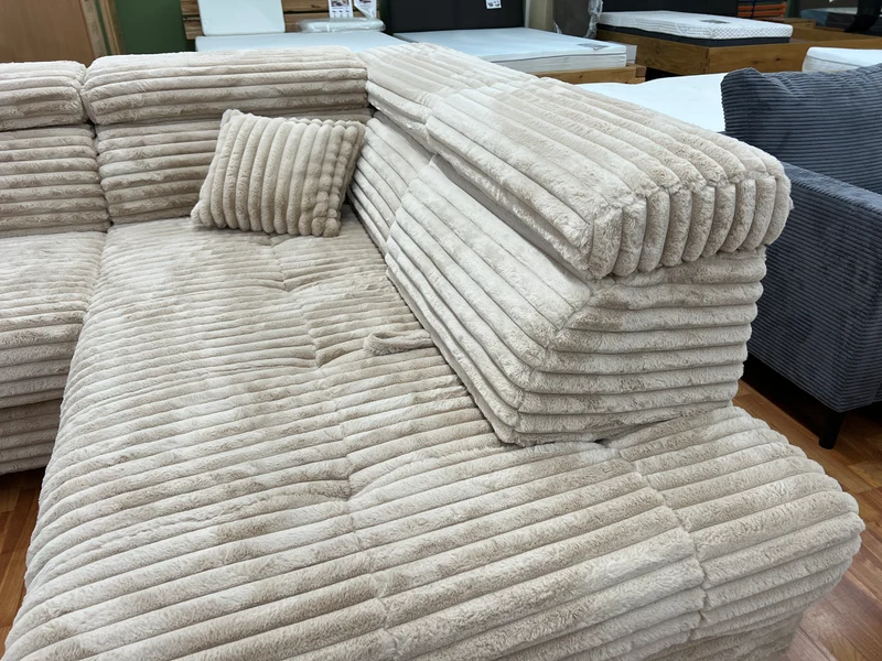 Sofa Couch + Bettfunktion + Stauraum + Kopfteile verstellbar + Armlehne verstellbar + Kissen + Sofort Abholbereit oder lieferbar