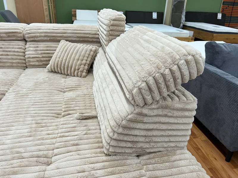 Sofa Couch + Bettfunktion + Stauraum + Kopfteile verstellbar + Armlehne verstellbar + Kissen + Sofort Abholbereit oder lieferbar