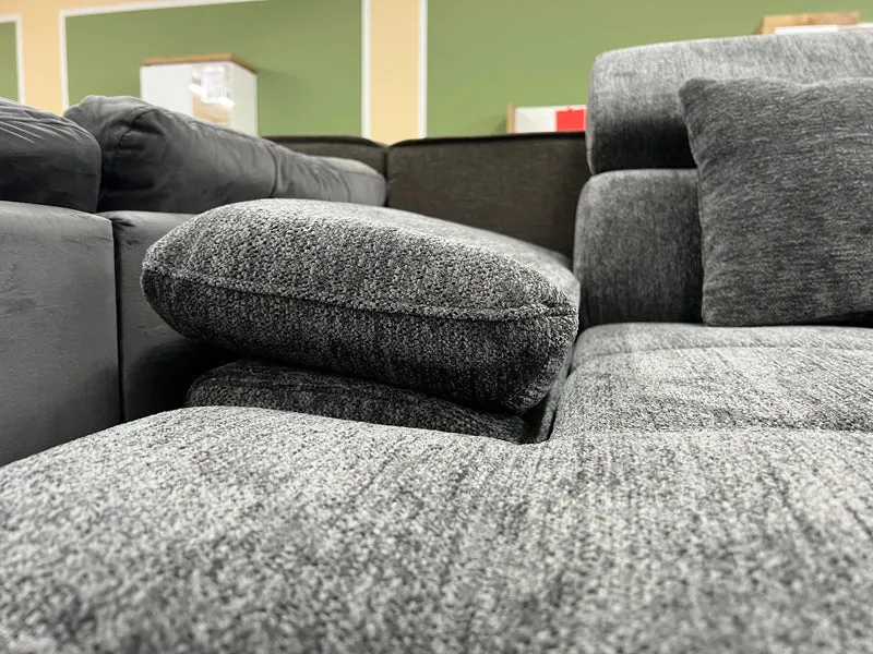 Sofa Couch + Bettfunktion + Stauraum + Kopfteile verstellbar