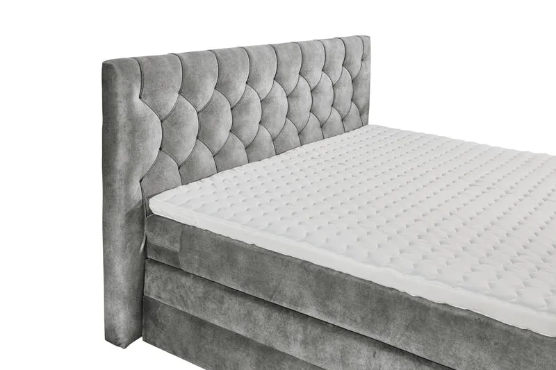 Boxspringbett Bett Kastenbett 180x200cm +Bettkasten + Topper