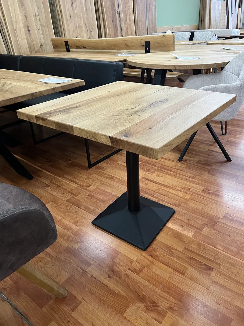 Tisch - Platte + VOLLMASSIV 4cm + Eiche + Lagernd