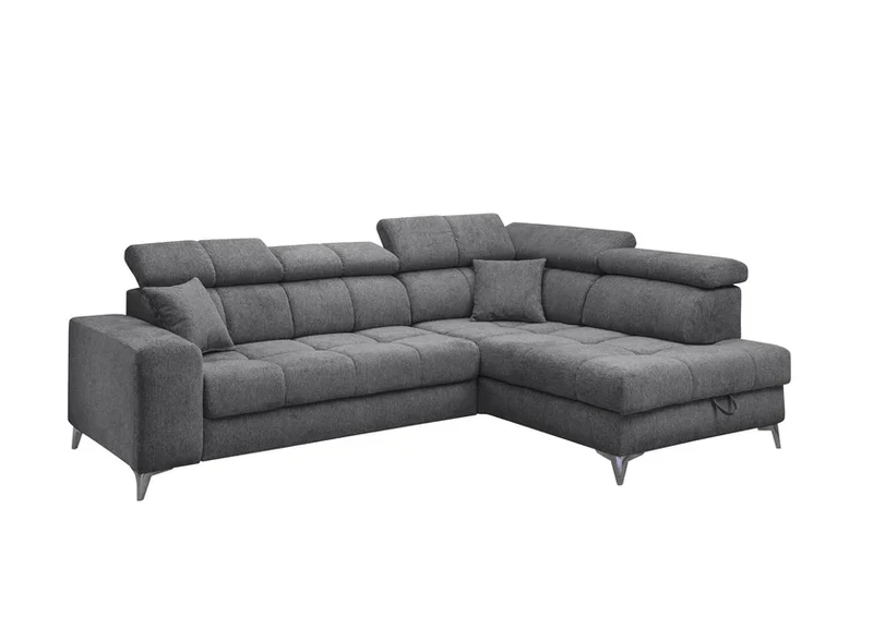 Sofa Couch + Elektrische Sitztiefe + Stauraum + Kopfteile verstellbar