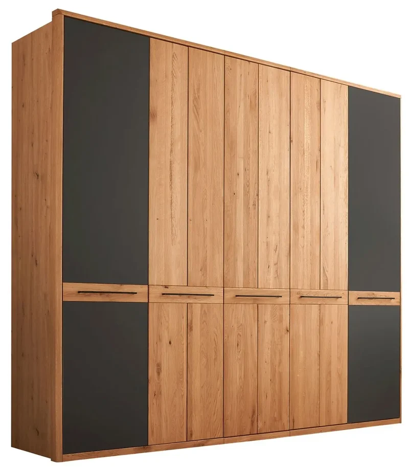 Kleiderschrank Schrank Schlafzimmer +Maße: 256x221x59cm +Massivholz +Eiche +vers. Farben +als Set erhältlich