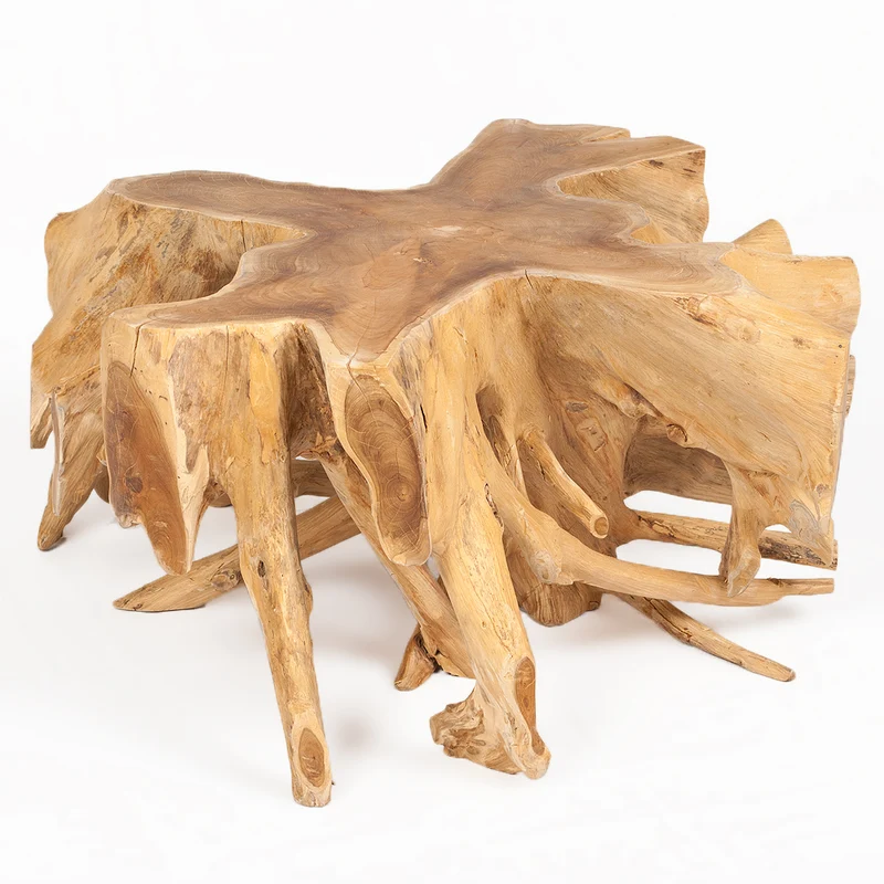 Unikat Couchtisch AKAR Natural ca.60cm Teak-Wurzel Beistelltisch