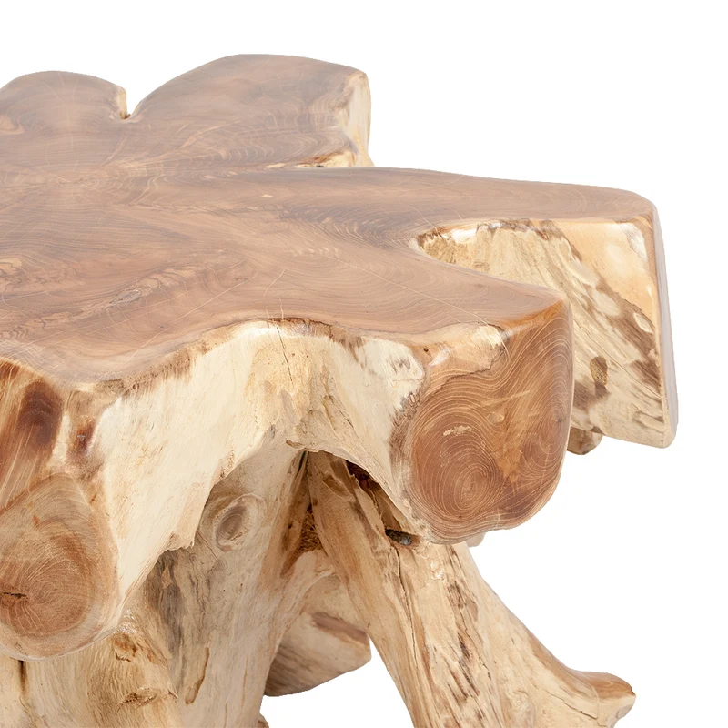 Unikat Couchtisch AKAR Natural ca.60cm Teak-Wurzel Beistelltisch