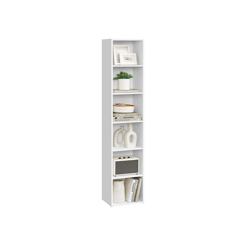 Librería estantería abierta de varios niveles para sala estudio comedor
