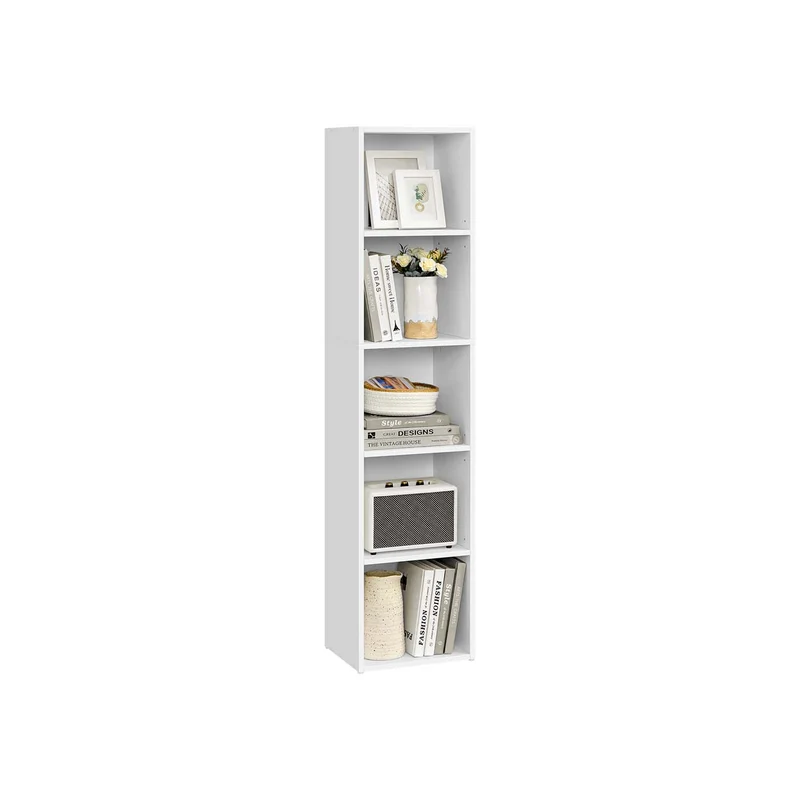 Librería estantería abierta de varios niveles para sala estudio comedor