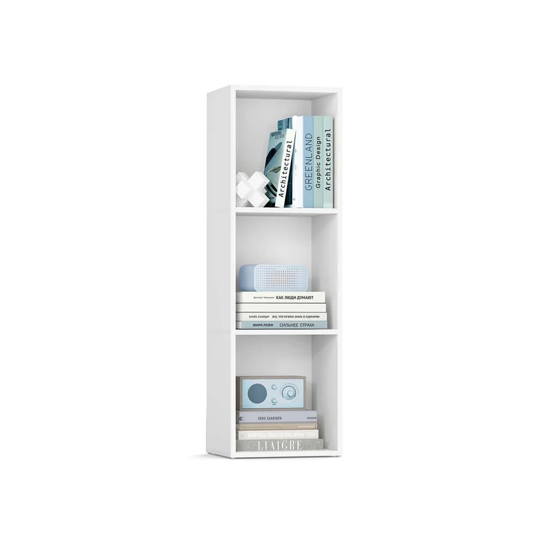 Librería estantería abierta de varios niveles para sala estudio comedor