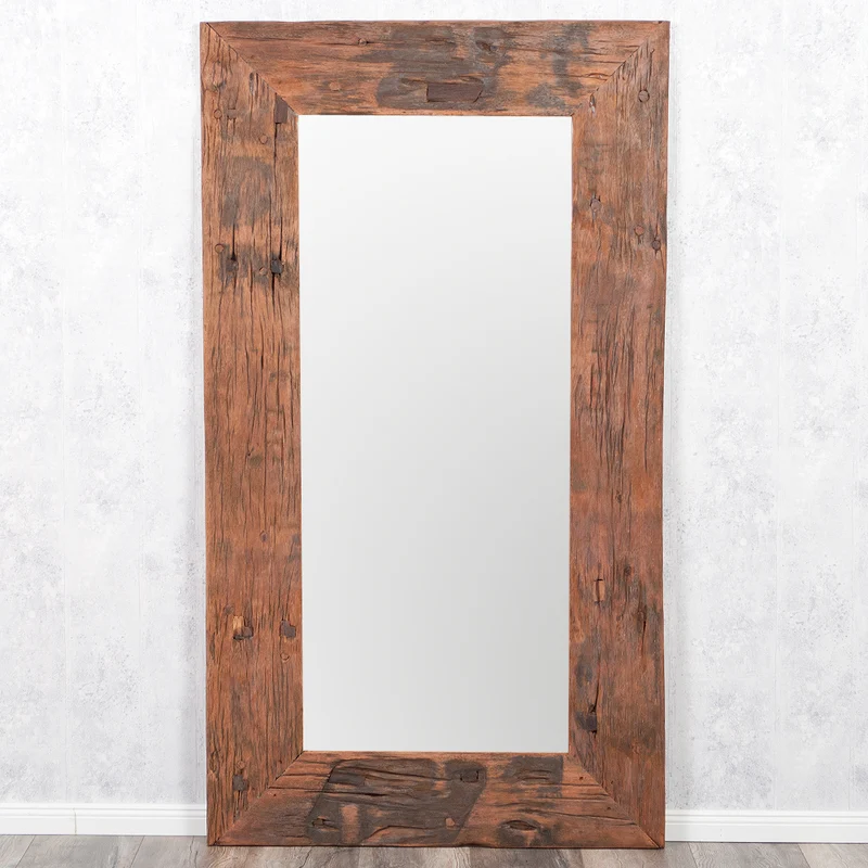 Individueller Spiegel KING ca.180x100cm recyceltes Teak Wandspiegel