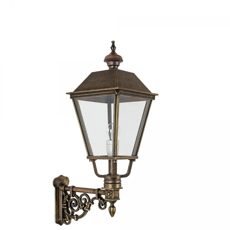 Casa Padrino Jugendstil Außenwandleuchte 21 x 39 x H. 70 cm - Bronze - Nostalgische Wetterfeste Außenleuchte