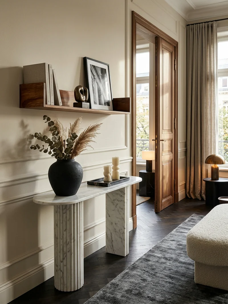 Wandregal Massivholz Modern Stil Aufbewahrung