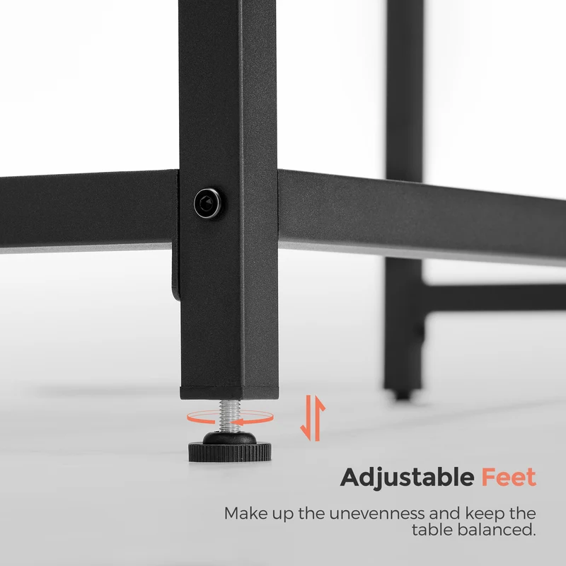 Computer Desk, Gaming Desk, Home Office Desk, Metal Frame Perfect for Maximizing Functionality