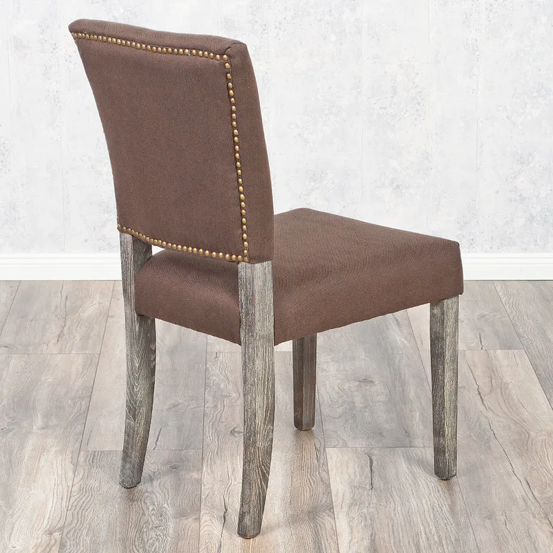 Stuhl NEW RETRO mit Stoffbezug Seal-Brown