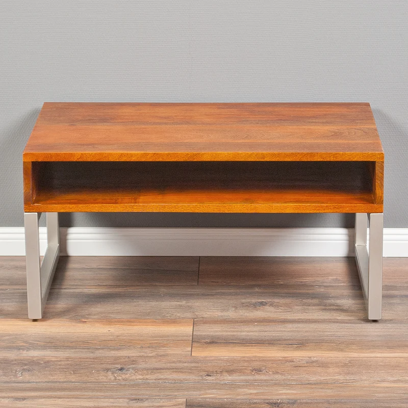 Couchtisch BOW 80cm aus Mangoholz Stone-M