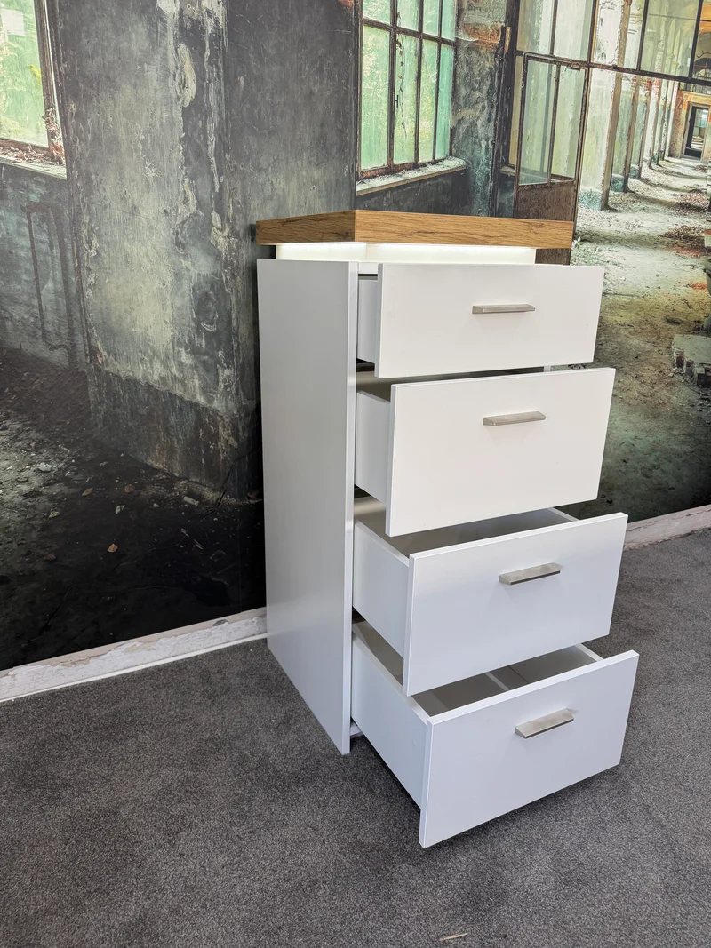Kommode Sideboard Highboard +LED-Beleuchtung +Schubladen +Neu auf Lager