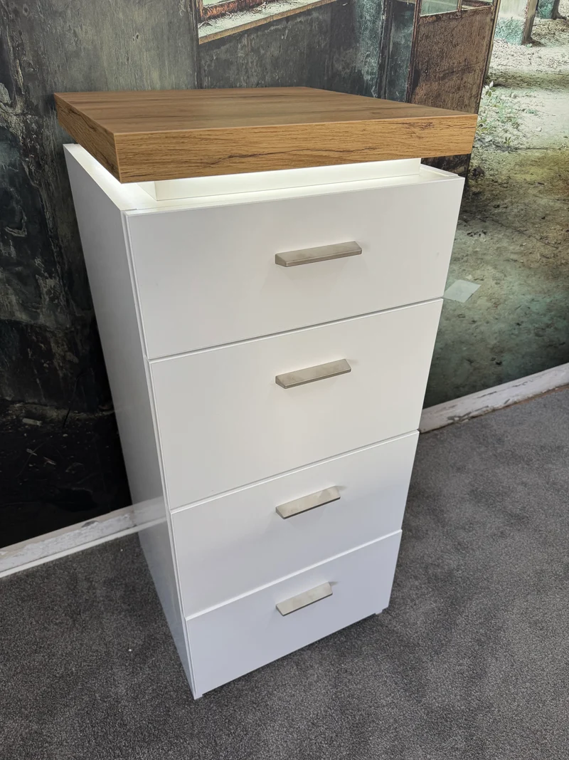 Kommode Sideboard Highboard +LED-Beleuchtung +Schubladen +Neu auf Lager