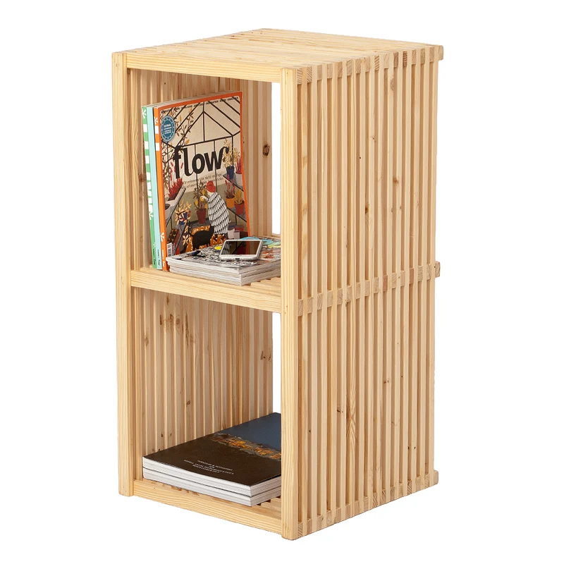 Regal LINETA 2 ca. H77,5cm Massivholz Pinie Beistelltisch