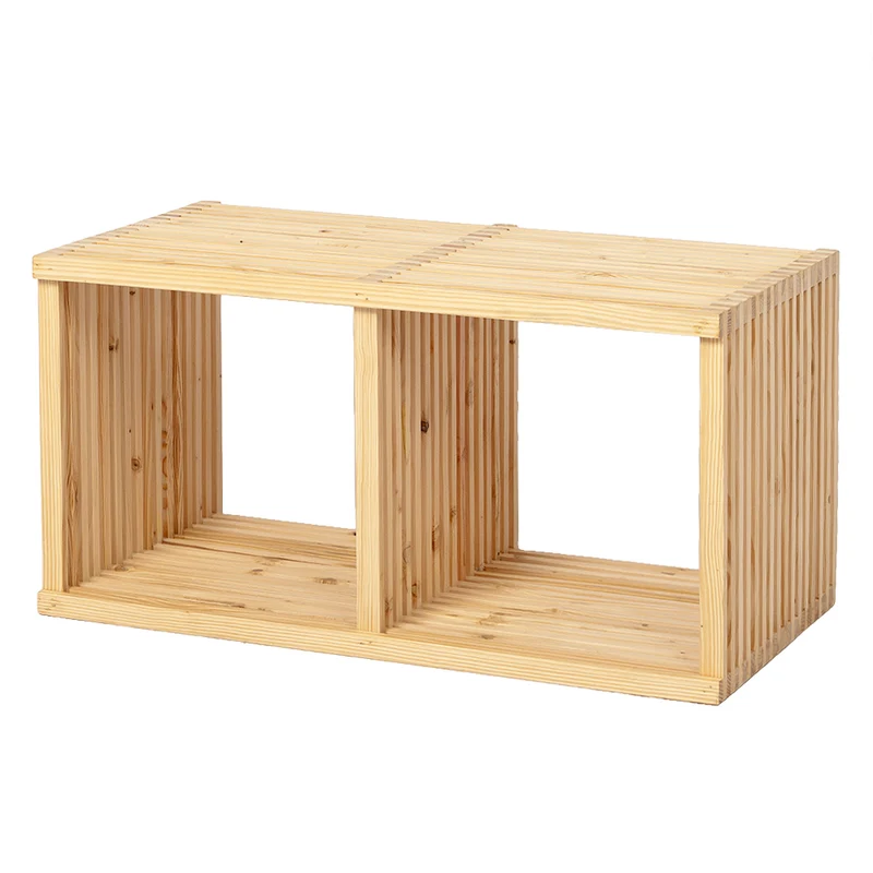Regal LINETA 2 ca. H77,5cm Massivholz Pinie Beistelltisch