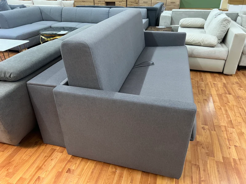 Schlafsofa Sofa Couch + inkl. Matratze 160cm + Stauraum
