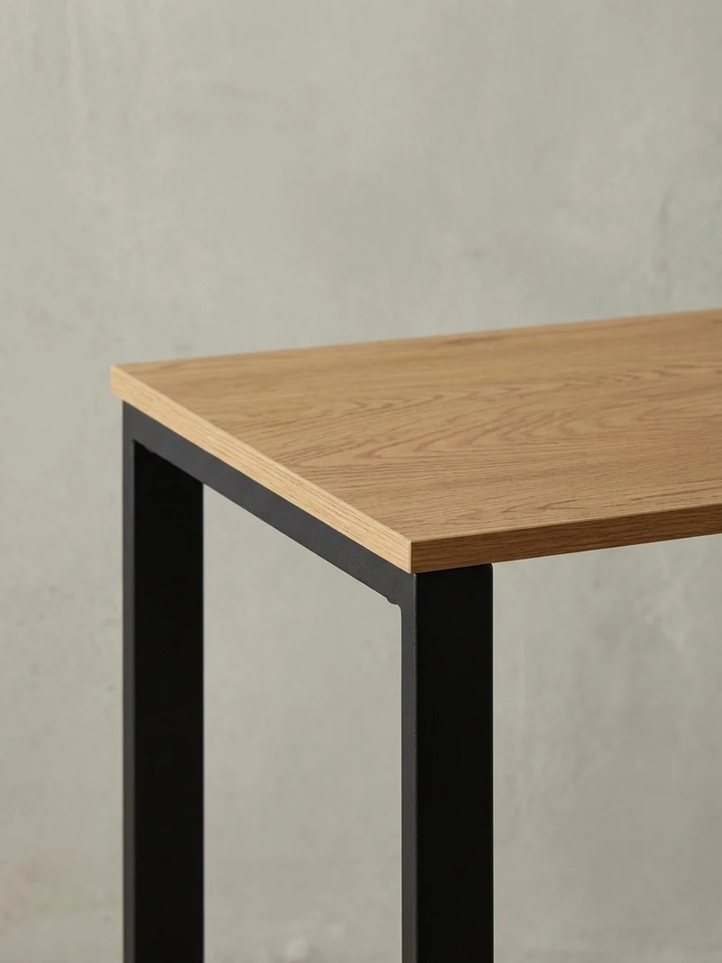 Schreibtisch – Eiche, 120x60x76 cm, Metallbeine, robust & vielseitig