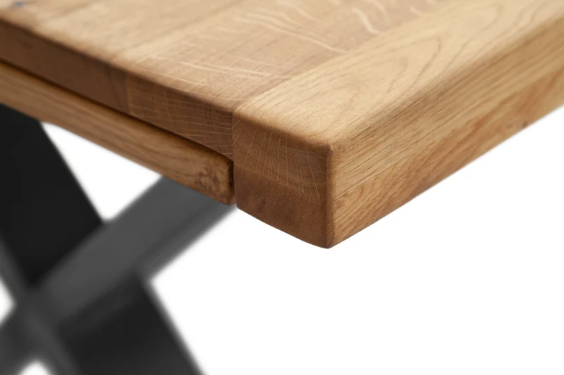 Esstisch Massivholztisch Auszugstisch +Eiche Massiv +Metallgestell +Neu auf Lager