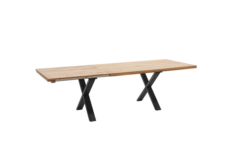 Esstisch Massivholztisch Auszugstisch +Eiche Massiv +Metallgestell +Neu auf Lager