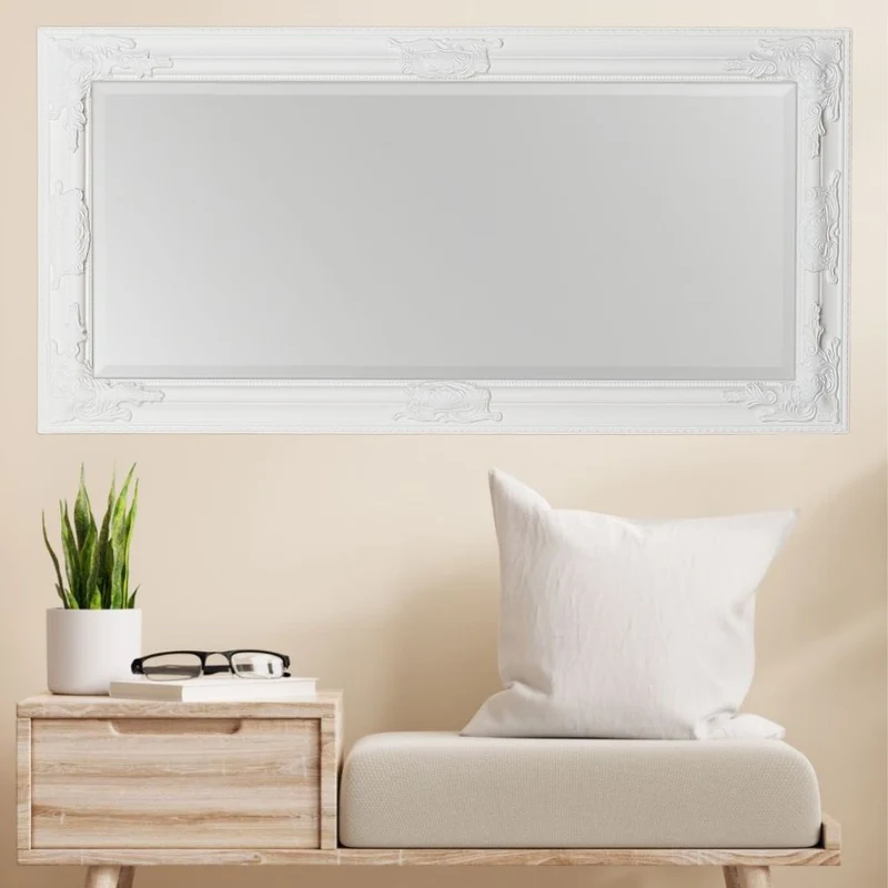 Spiegel BESSA barock pur weiß 140x50cm