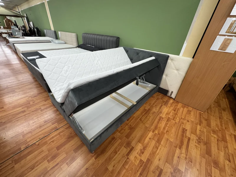 Boxspringbett Bett +Stauraum +Topper +versch. Größen +versch. Stoffe