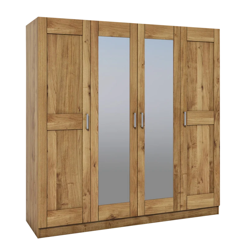 Kleiderschrank +versch. Breiten +Spiegel +Massivholz Front