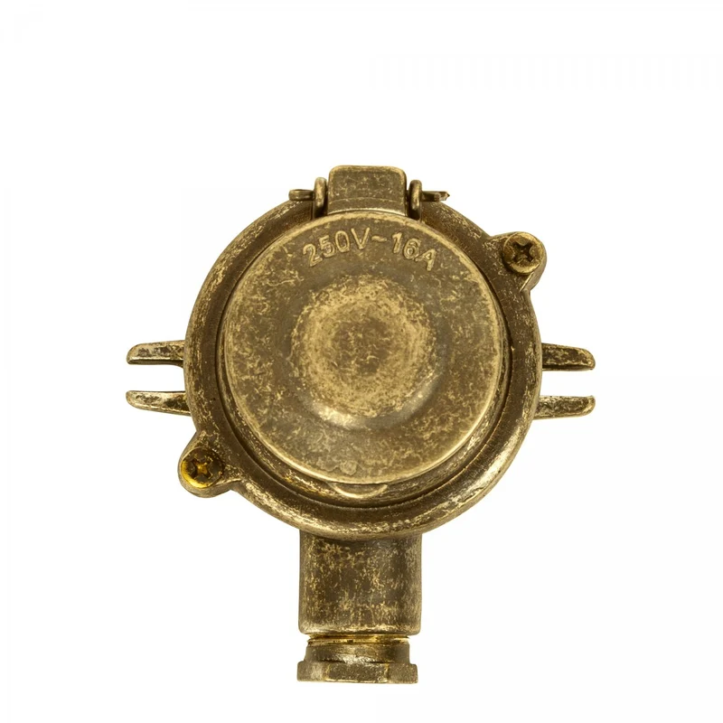 Casa Padrino Jugendstil Schiffslampe 10 x 7 x H. 10 cm - Kupfer - Nostalgische Wetterfeste Außenleuchte