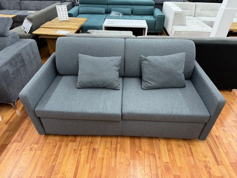 Schlafsofa Sofa Couch Wohnlandschaft +Bett 140x185cm +Kissen