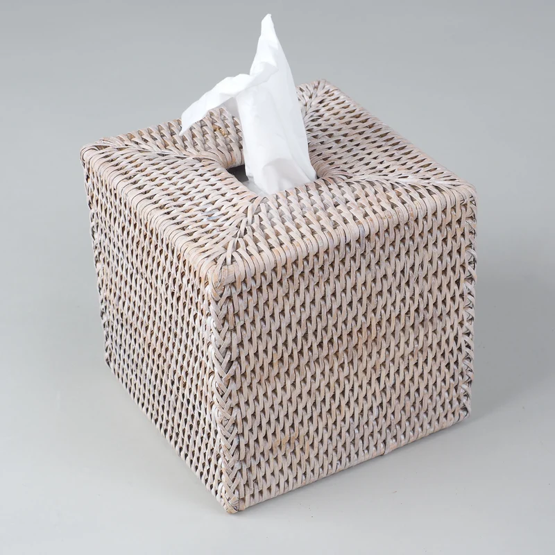 Eckige Rattan Papiertuchbox Basket KBQ