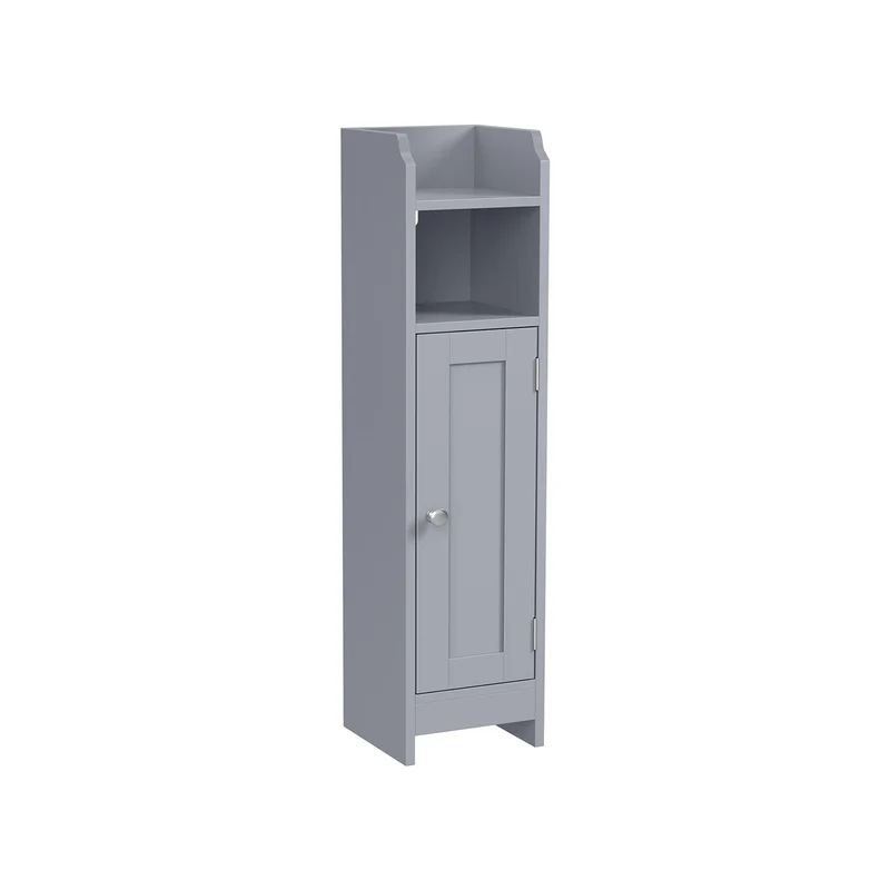 Armario de Baño Esquinero con Puerta y Estantes Ajustables