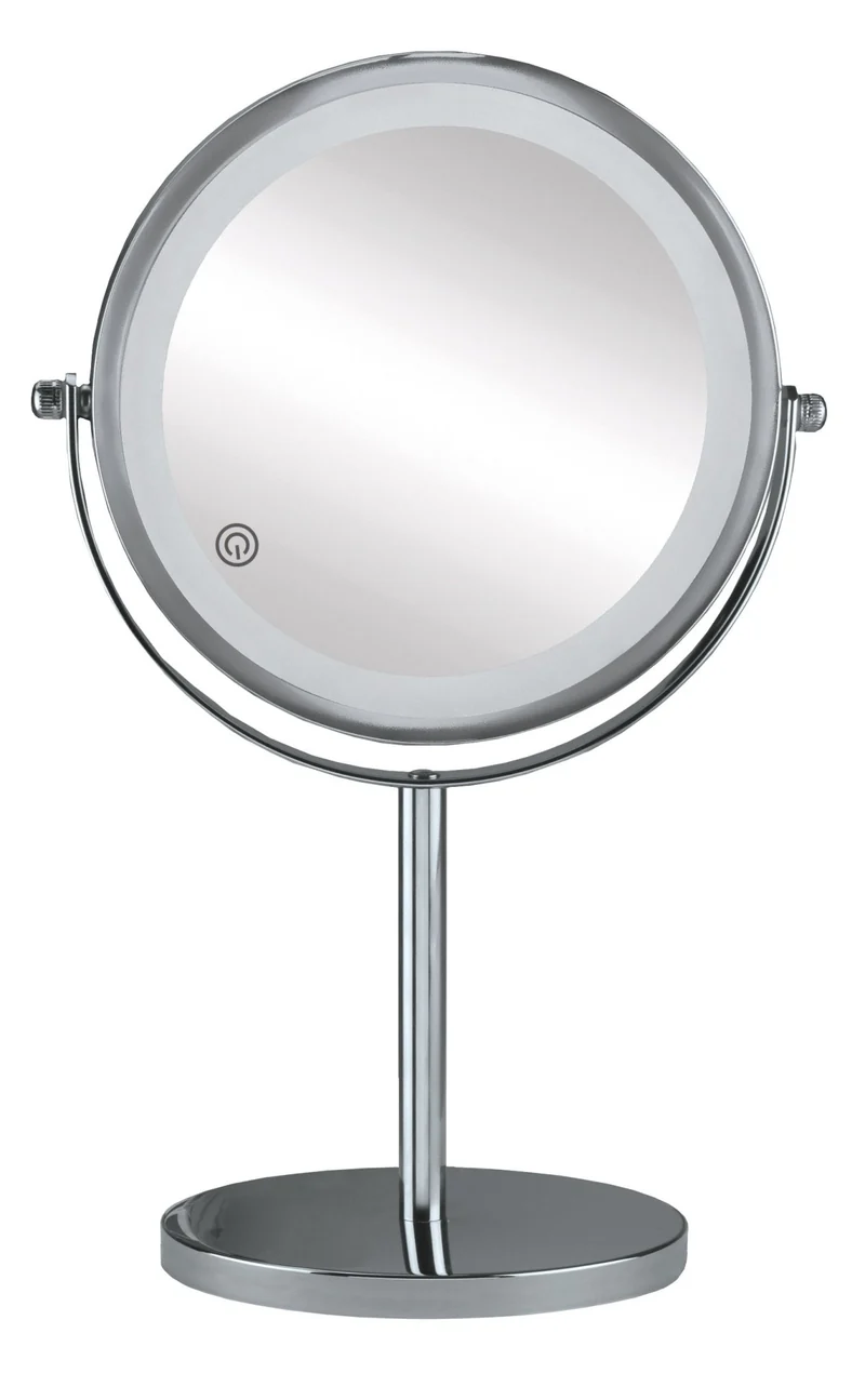 LED-Kosmetikspiegel RECHARGE MIRROR Silberfarben