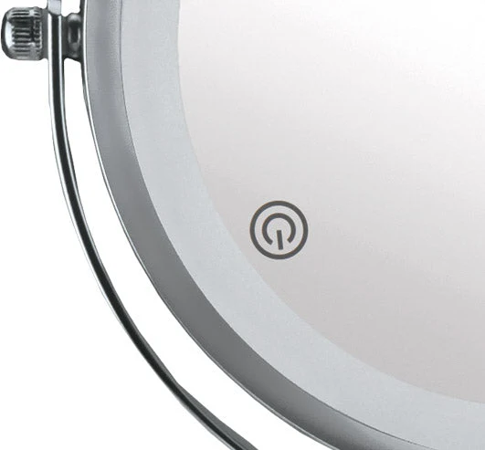LED-Kosmetikspiegel RECHARGE MIRROR Silberfarben