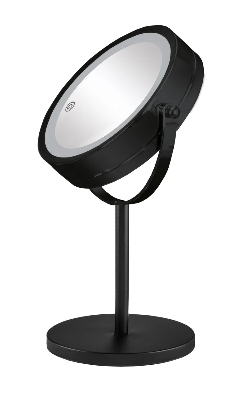 LED-Kosmetikspiegel RECHARGE MIRROR Schwarz