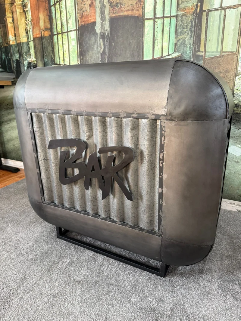Bar-Theke +Metall +Stauraum +Regal +Einzelstück