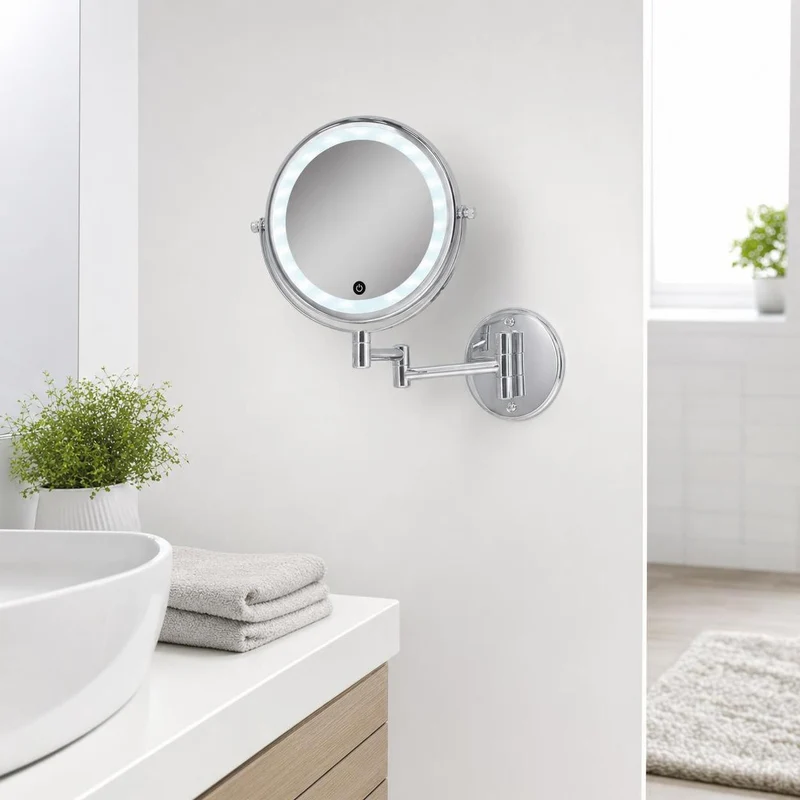 LED-Kosmetikspiegel LUMI MIRROR Silberfarben