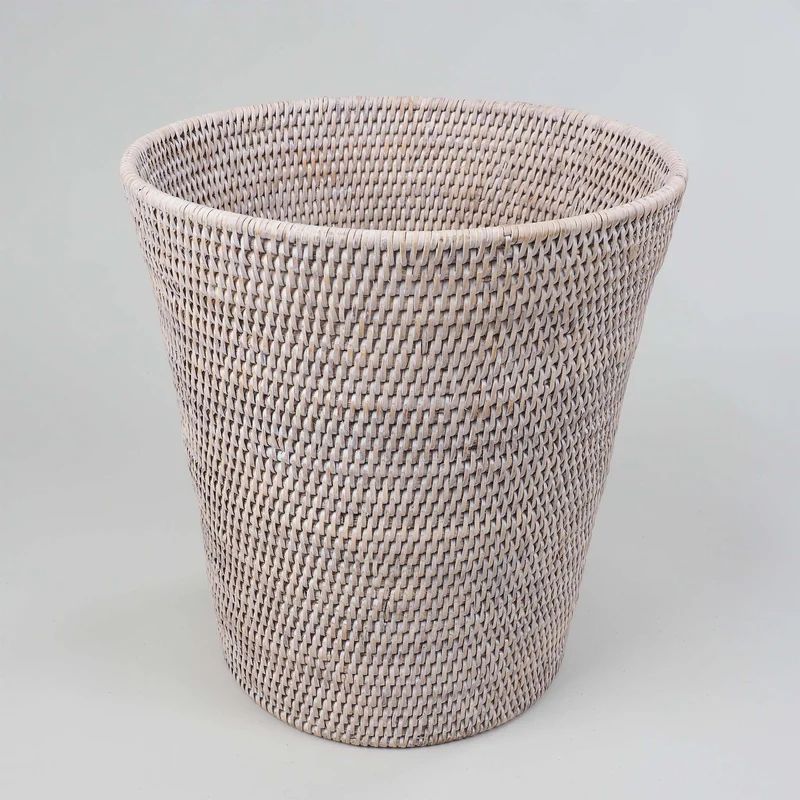 Runder Rattan Papierkorb Basket PK