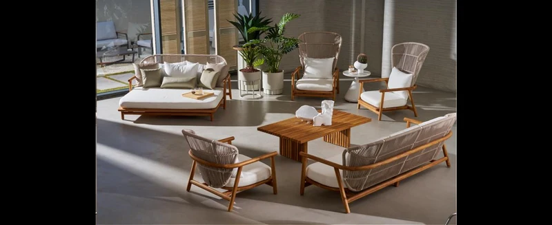 Casa Padrino Luxus Garten Liege Weiß 5-teilig 200 x 85 x H. 80 cm - Wetterfest und hochwertig verarbeitet - Moderne Garten Möbel - Luxus Qualität