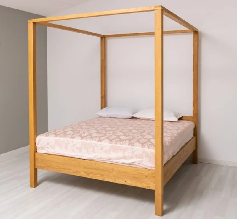 Casa Padrino Bett im Landhausstil, 180 x 200 x 214 cm