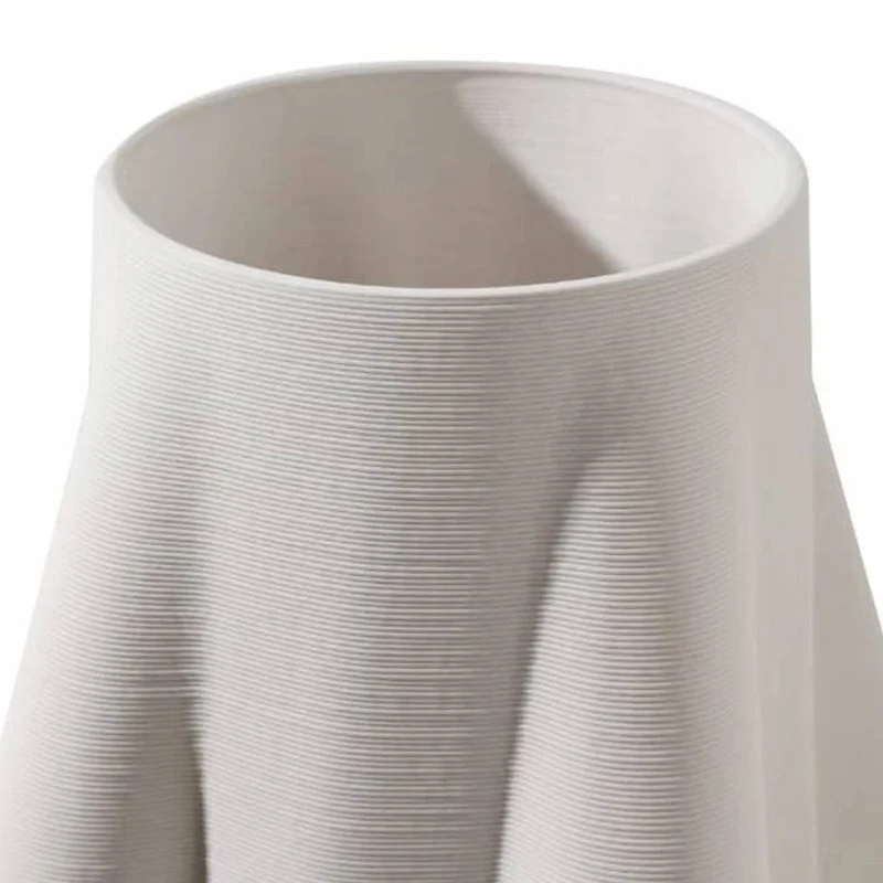 Casa Padrino Luxus Vase Weiß H. 75 cm - Keramik Blumenvase - Deko Accessoires