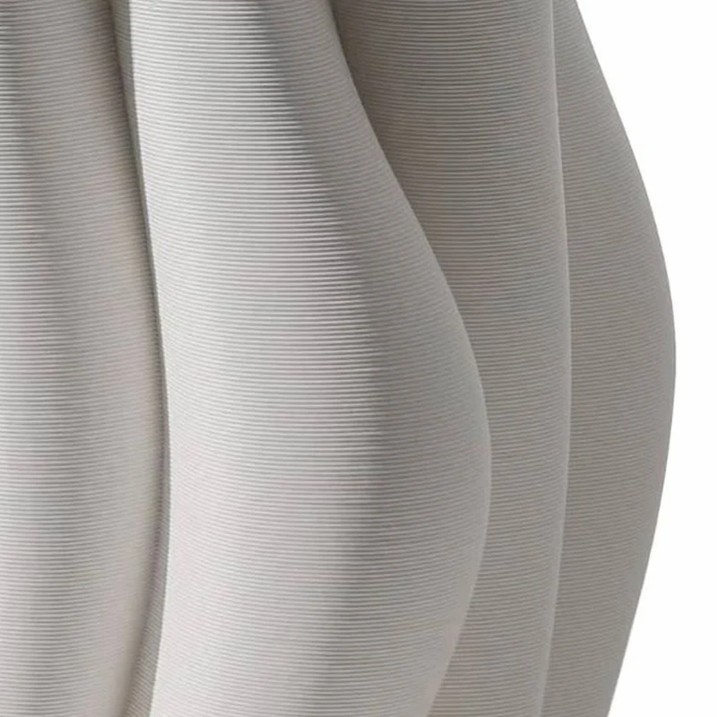 Casa Padrino Luxus Vase Weiß H. 75 cm - Keramik Blumenvase - Deko Accessoires