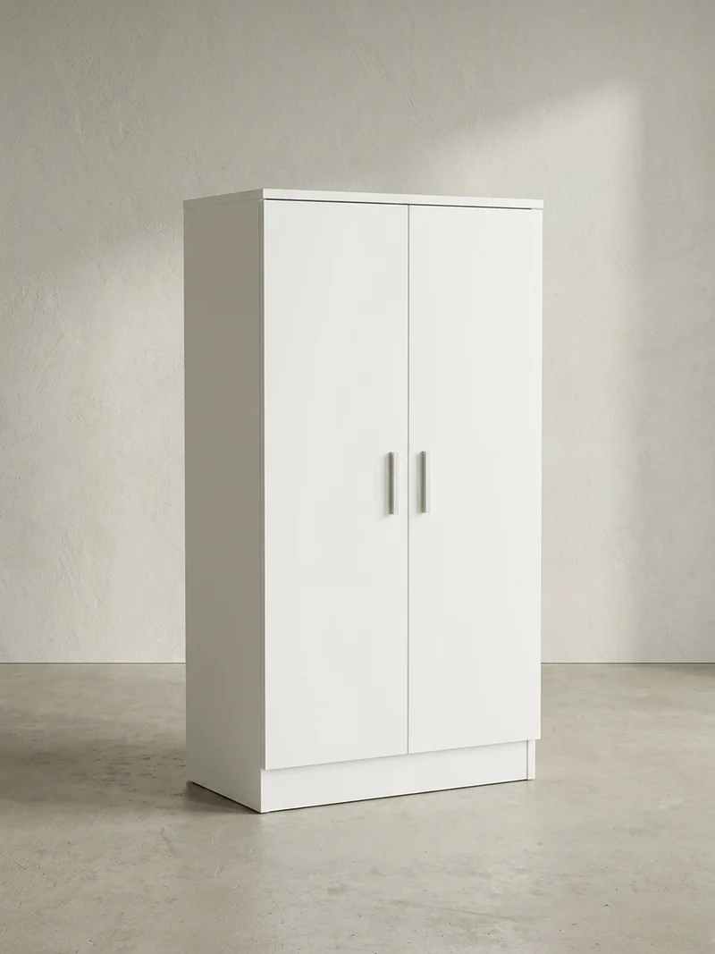 Schuhschrank – Weiß, für ca. 14 Paar Schuhe, 2 Türen, 2 Schubladen