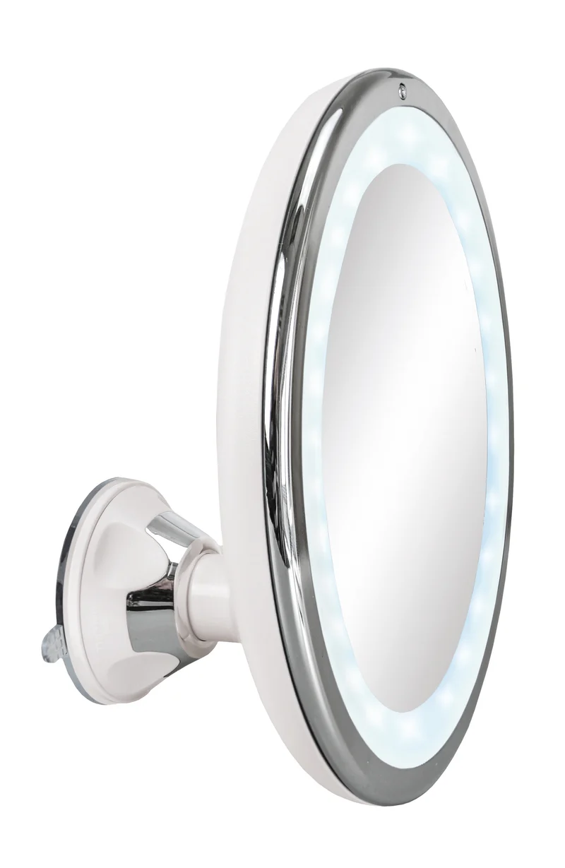 LED-Kosmetikspiegel FLEXY MAX Weiß-Silberfarben