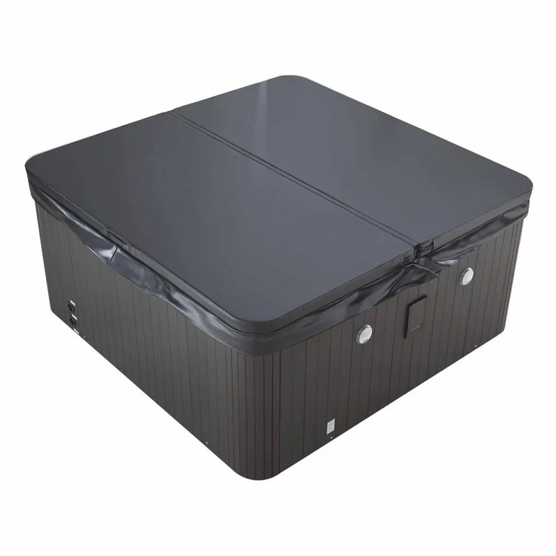 Casa Padrino Luxus Outdoor Jacuzzi Weiß / Schwarz 201 cm - Garten Whirlpool