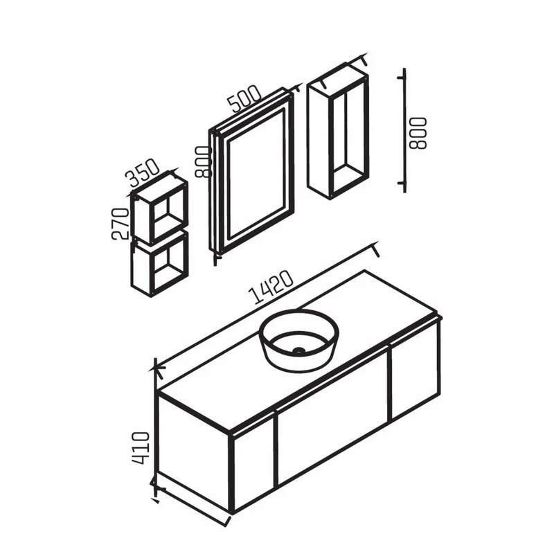 Casa Padrino Luxus Badezimmer Set Grau / Silber 142 cm - Badezimmer Möbel