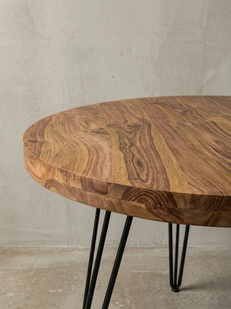Esszimmertisch – Rund Massivholz 120 cm Landhausstil