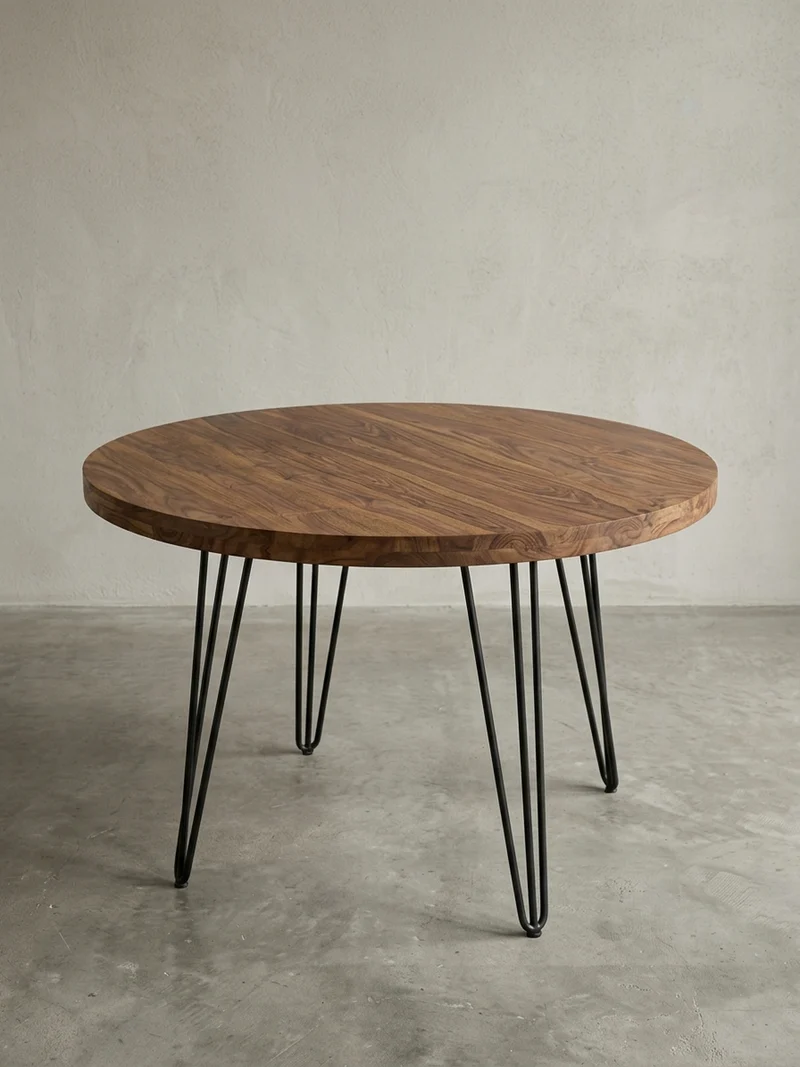 Esszimmertisch – Rund Massivholz 120 cm Landhausstil